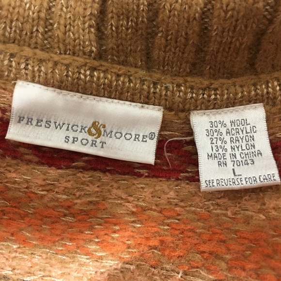 Preswick‎ & Moore Sport Long Cardigan Sweater Large - Picture 7 of 8